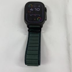 Unlocked Apple Watch Ultra 2 49MM Black Titanium Green Alpine Loop MX4R3LW/A