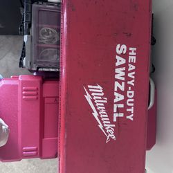 Milwaukee Sawzall Heavy Duty Including Additional Hard Steel Case Brand New Paid Over $175
