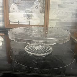 10” Round Glass Cake Stand