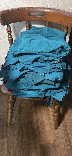 10 pairs of used scrubs (Hunter Green)