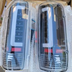 89-96 Ford F150 89-98 F250 F350 Bronco LED Taillights Luces Traseras Calaveras Focos Luces