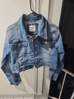 Highway Jeans Cropped Denim Jacket Size L