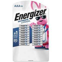 Energizer AAA Ultimate Lithium Batteries (18 Pack) New