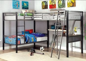 Brand New Solid Metal Twin Size Triple Bunk Bed