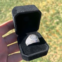 Moissanite Cluster Ring  