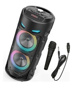 BRAND NEW IN BOX Portable LED Super Bass Speaker BT SPEAKER ZQS-4239 Black Karaoke w/microphone Portable LED Super Bass Speaker BT SPEAKER ZQS-4239 Bl