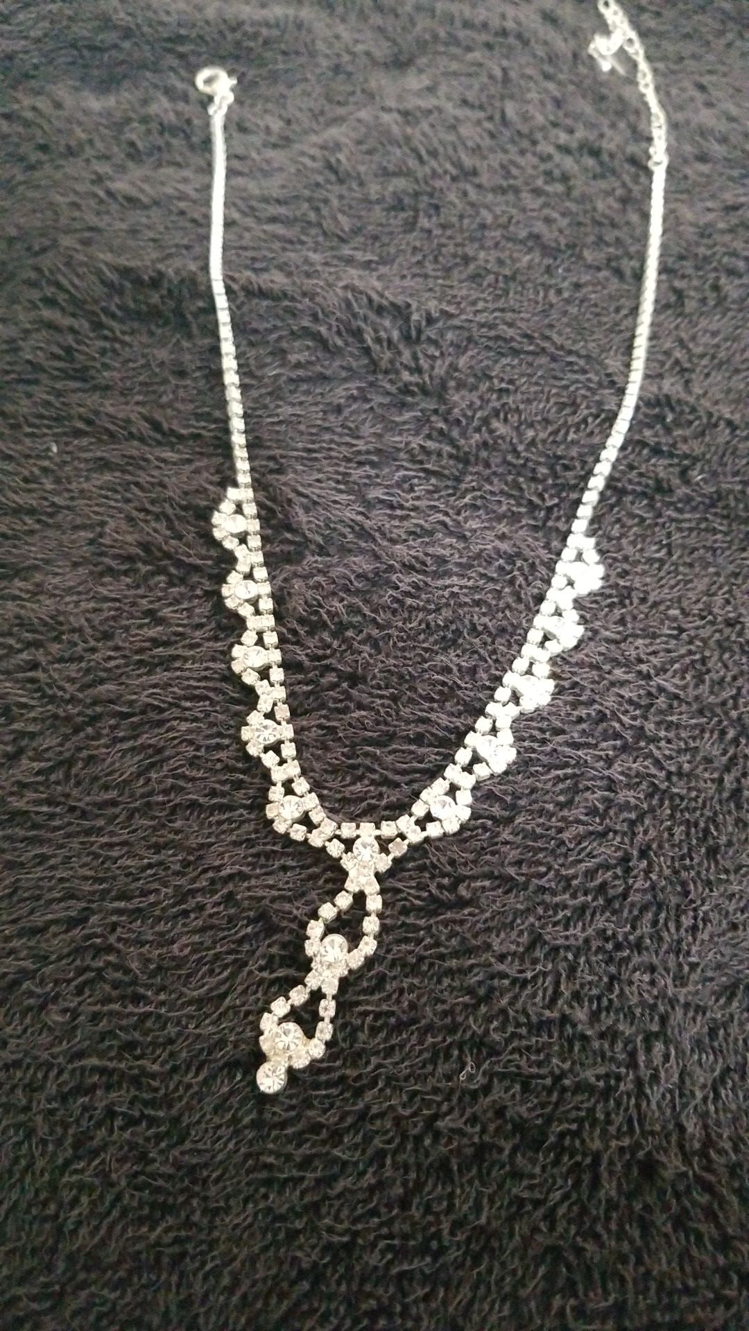 Wedding costume necklace w earrings