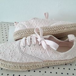 Eyelet Espadrille Sneakers New Size 7.5