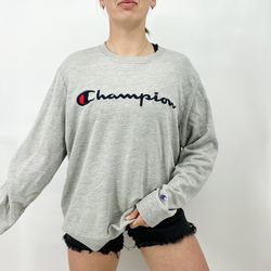 Champion Gray Crewneck Sweatshirt Men’s XL