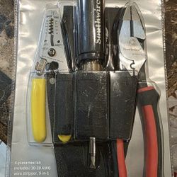 4 Piece Electrician Tool Kit