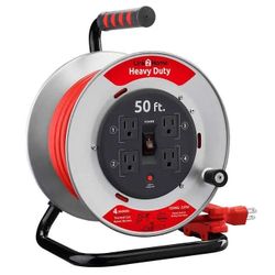 New Extension cord & Reel: Heavy Duty 50ft 12AWG