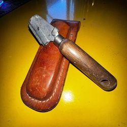 Vintage P.K. Neuses P-200 Cable Slitting Tool with Original Leather Belt Holster