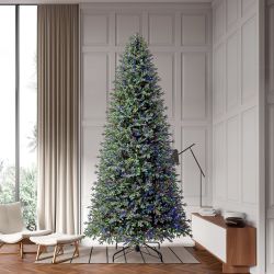 12 ft. Pre-Lit Radiant Micro LED with Twinkle Christmas Tree