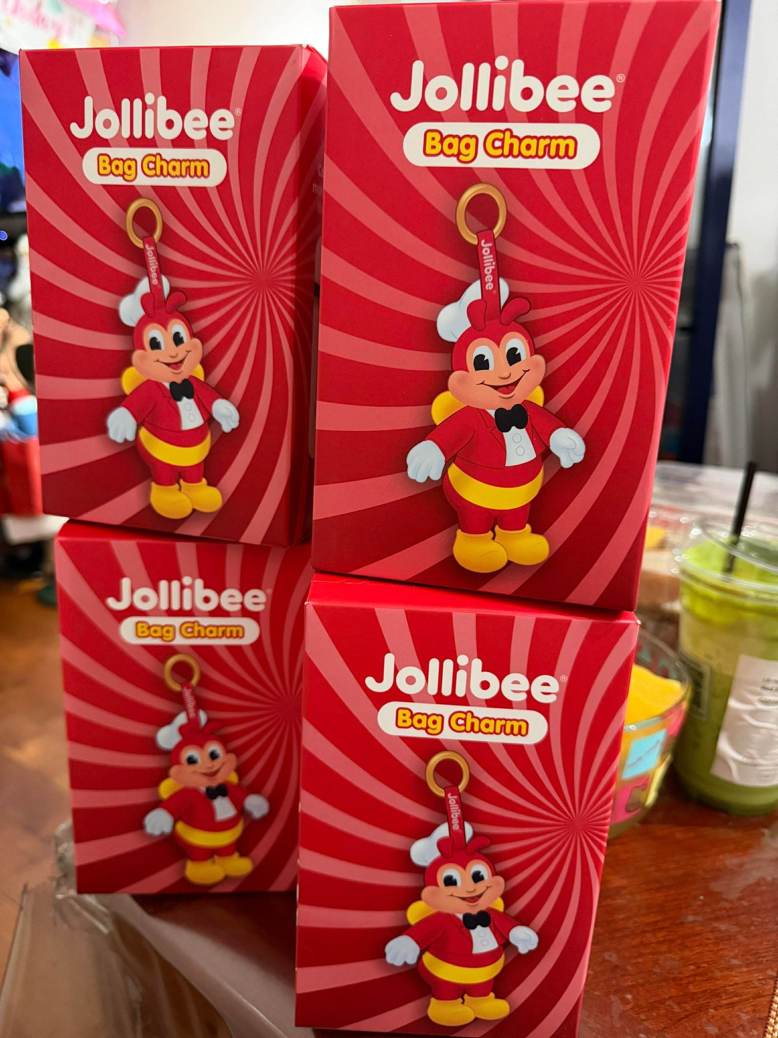 JOLLIBEE BAG CHARM PENDANT KEYCHAIN PHILIPPINES EXCLUSIVE ON HAND 