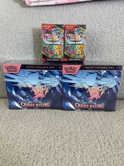 Pokémon Mega Evolution Chaos Rising ETB & Booster Bundle Lot