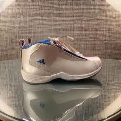 Rare Adidas ADAN K All Day All Night Sneakers Silver White Blue Women's Size 5