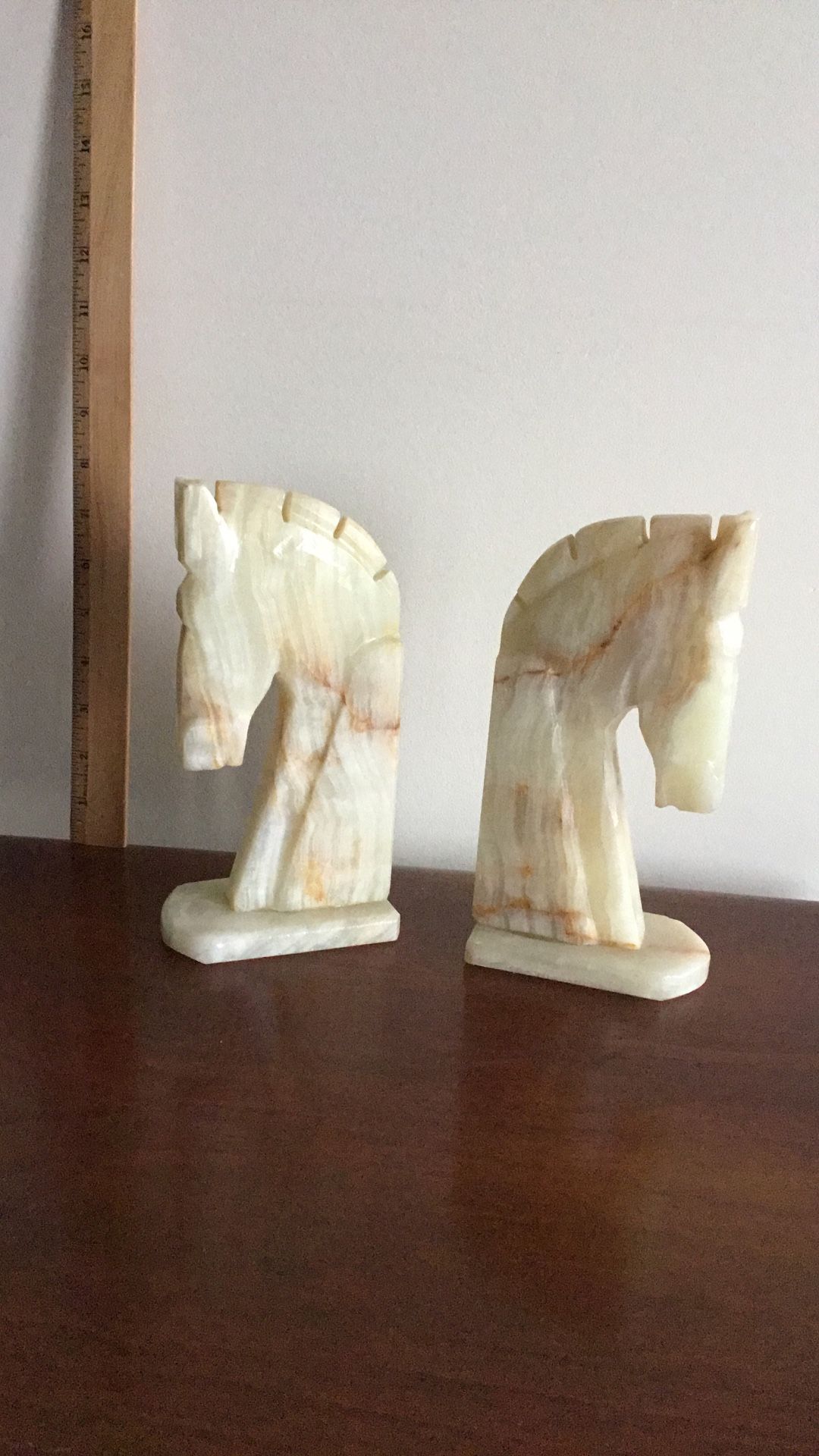 Vintage Marble Bookends