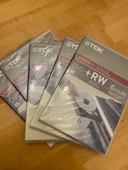 Set of 4 — DVD RW 6 hours (TDK)