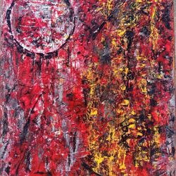 Original Abstract Expressionism Painting.