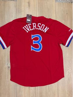Allen Iverson Sixers warm up Jersey