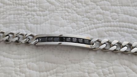 NEW MENS FINE STAINLESS STEEL BRACELET