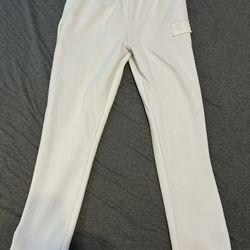 Man official,baggy joggers,white,small