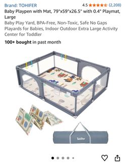 TOHIFER Extra-Large Baby Playpen