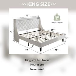 King Size Bed frame 