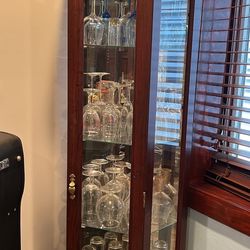 Lighted Glass cabinet display case