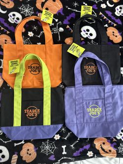 Trader Joe’s mini Canvas Totes Halloween