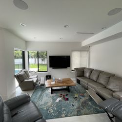 Premium Leather Six Seater Sofa - Get This Steal!