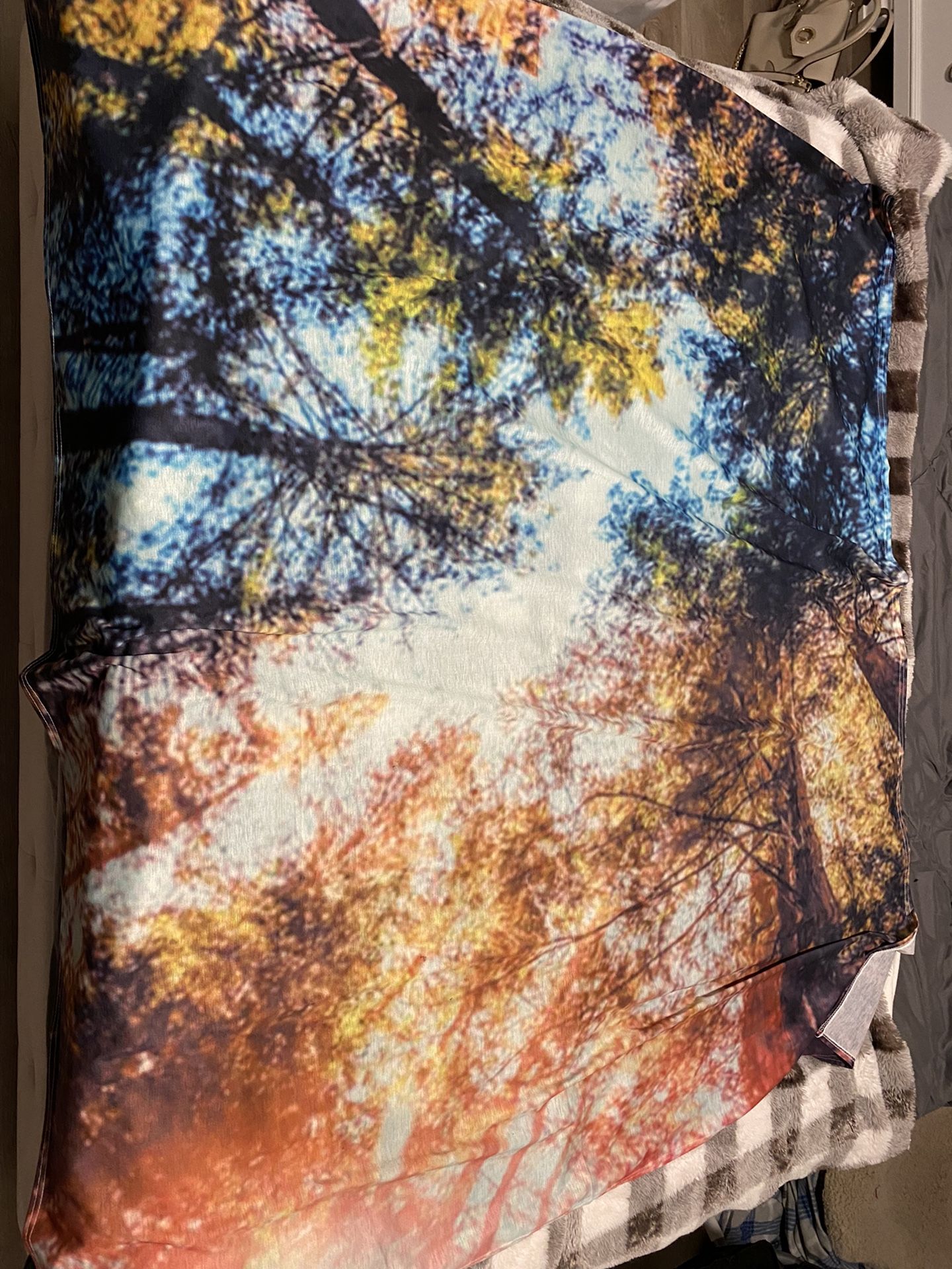forest/sunlight tapestry