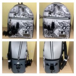 GUILD OF CALAMITY Forest Creatures Mini Backpack (NWT)  + Bat Sanitizer Holder