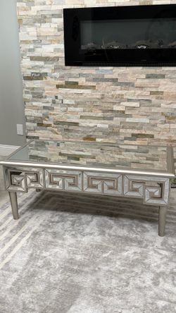 Coffee table glass top