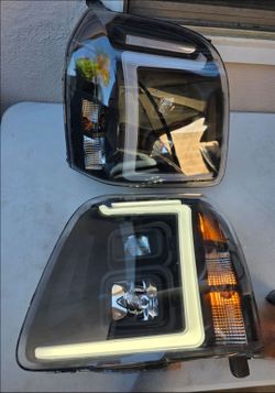 07-14 Gmc Yukon LED DRL Projector Headlights Luces Focos Micas Faros Faroles Headlamps