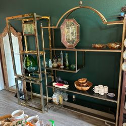 Vintage Gold Tone Shelf