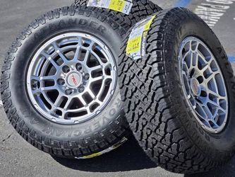 17" NEW Wheels Rims and Tires fits TRD PRO Toyota 4runner Tacoma Tundra Sequoia FJ Lexus GX460 GX470 Black Bronze / Gold Silver 265/70R17 Atlander Fal