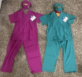Nurses Costumes For Children 7-10 Years New!