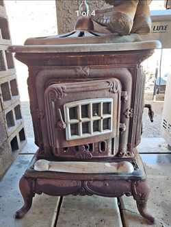 Washington Stove Works Cast Iron Wood Burning Stove – Vintage Cabin Heater