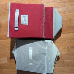 Four Free Fabric Cubby Boxes