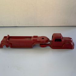 Tootsietoy Vintage Diecast Red Semi Tractor Trailer Body Shell from 1950s