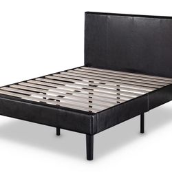 Queen Size Vegan Leather  Bed Frame