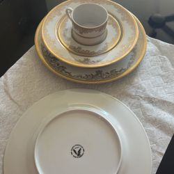 Falken Porzellan Germany Gold Plate Set 