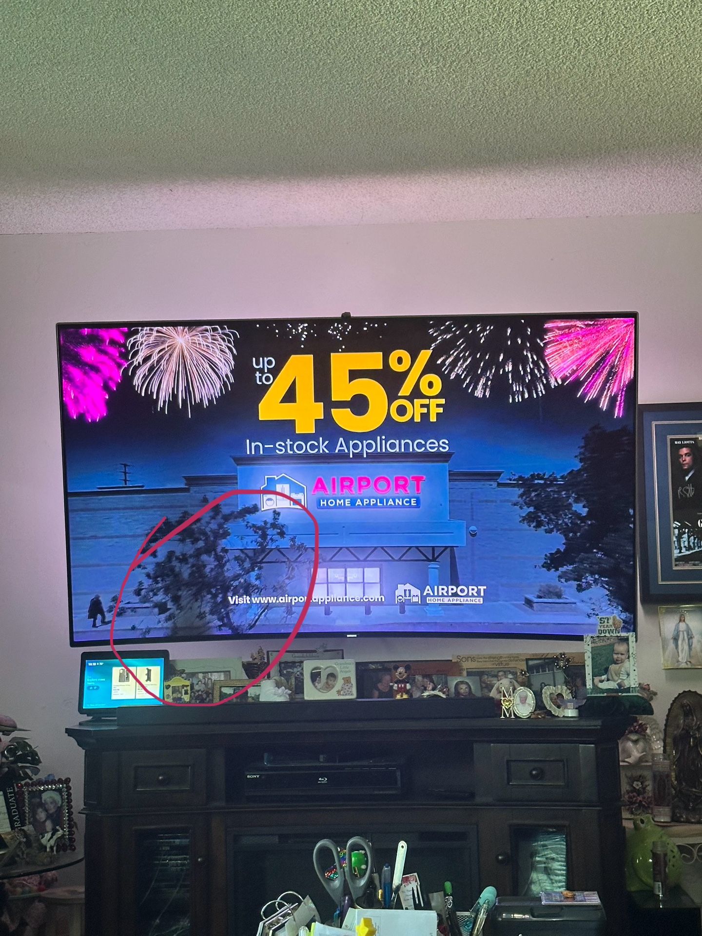 Samsung 78” Curved 4K HDTV – $100