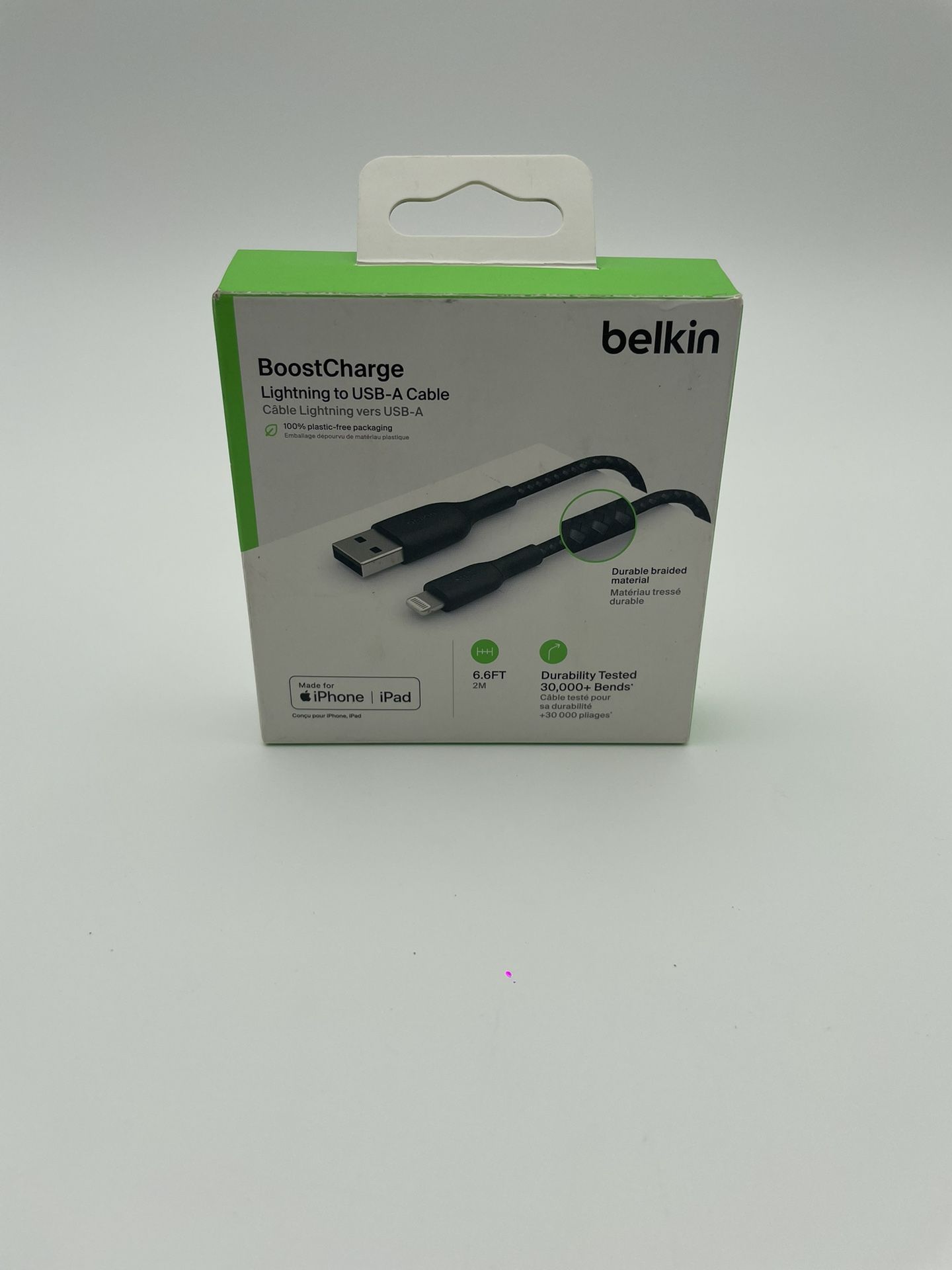 Belkin BoostCharge Lightning to USB-A Cable - 6FT - MFi Certified - NEW