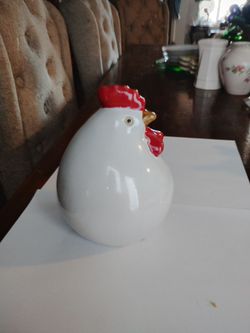 Ceramic chicken figurine