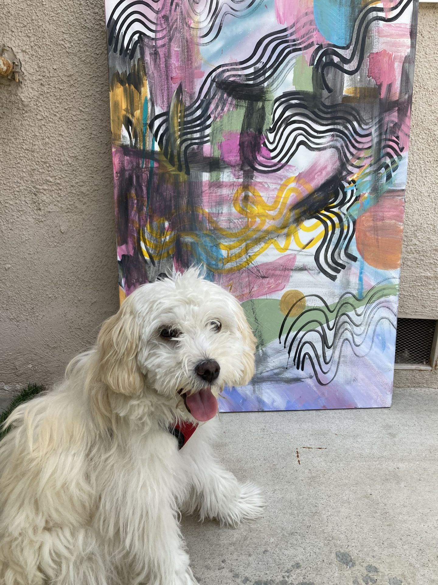 Colorful Abstract Acrylic Painting