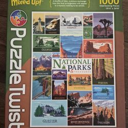 1000 Piece Puzzle National Parks & Treasures Mixed Up!