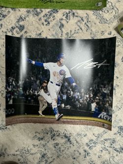 Michael Busch signed 16x20 Beckett COA