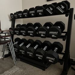 Assault fitness Dumbbells 5-50 Lbs 